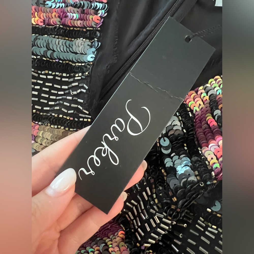 SEQUINED Parker Sonia Cocktail / Party Dress - Picture 3 of 8